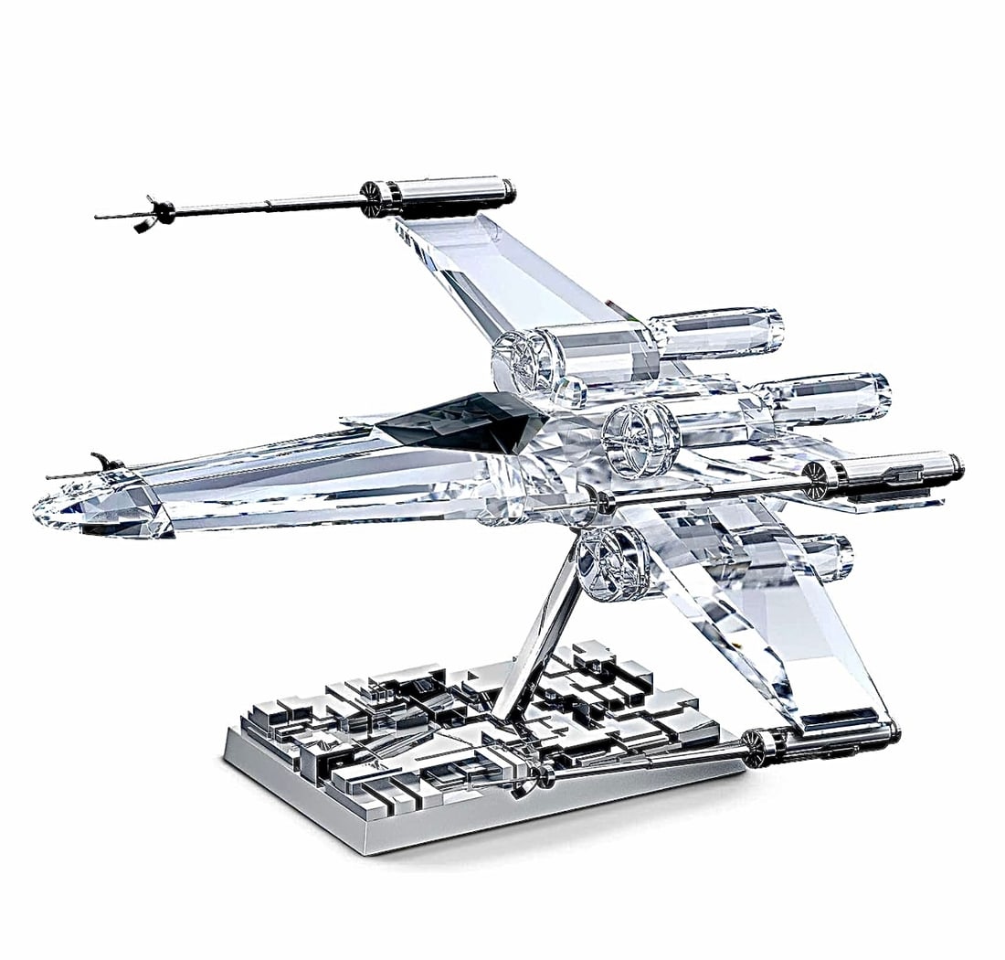 Star Wars SWAROVSKI Crystal X-WING FIGHTER Figurine with Box (1 of 1)