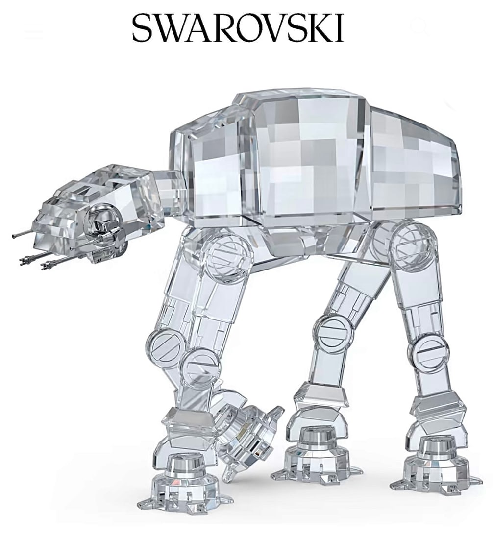 Star Wars SWAROVSKI Crystal AT-AT WALKER Figurine with Box: This is an awesome Swarovski Crystal AT-AT WALKER figurine with the original box. It has never been on display and is in perfect condition