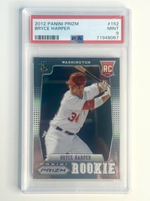 Graded PSA Mint BRYCE HARPER Panini Prizm Rookie Baseball Card