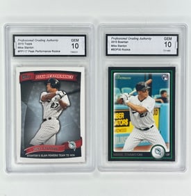 Lot of 2 Gem Mint 10 MIKE STANTON Rookie Baseball Cards