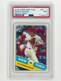 PSA Mint 2018 SHOHEI OHTANI Topps Now and Then Rookie Baseball Card