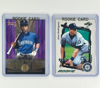 Lot of 2 ALEX RODRIGUEZ Rookie Baseball Cards
