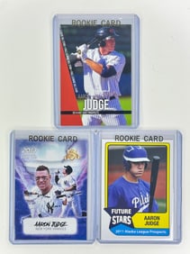 Lot of 3 AARON JUDGE Rookie Baseball Cards