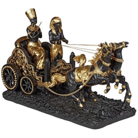Large and Ornate Egyptian Pharaoh Chariot Procession