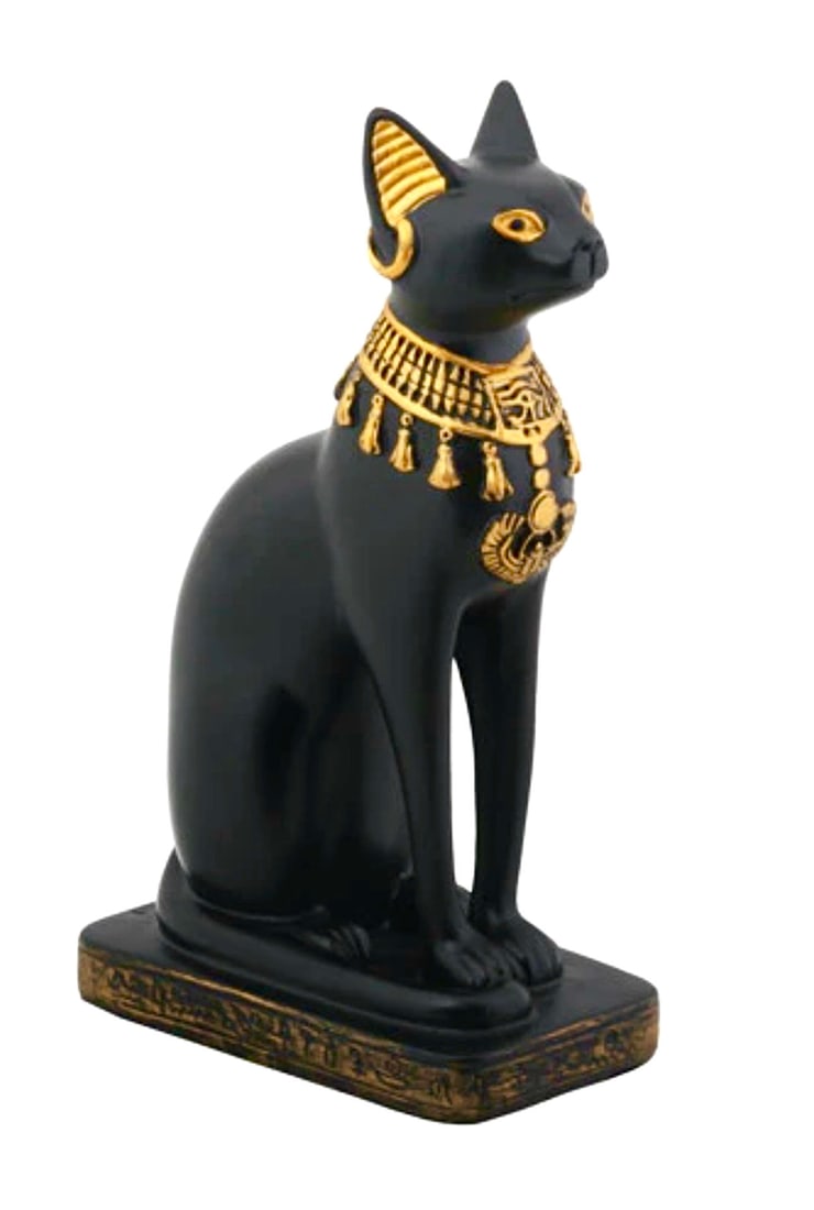 Awesome Ancient Egyptian Cat Bastet Goddess Statue (1 of 1)