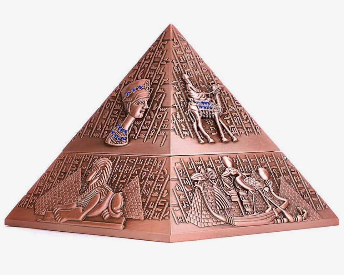 Egyptian Inspired Windproof & Odorless Ornate Ashtray (1 of 4)