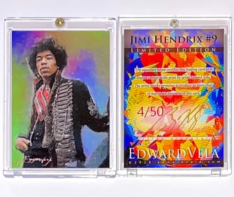 1 of Only 50 Hand Signed by Artist JIMI HENDRIX Trading Card