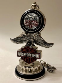 Genuine HARLEY-DAVIDSON Pocket Watch Stand & Chain