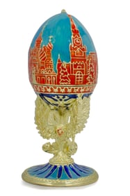FABERGE style St. Petersburgh Russia Enameled Egg