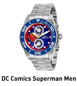 Limited Edition DC Comics SUPERMAN Mens INVICTA Watch $895