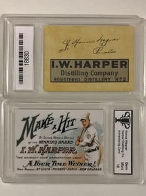 HONUS WAGNER Advertising Baseball Card