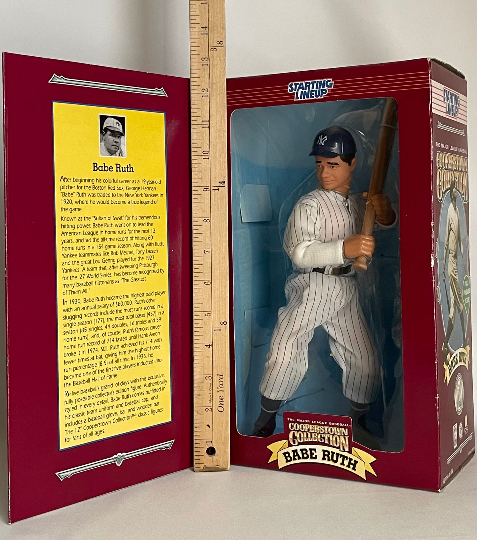 12 Inch BABE RUTH Cooperstown Collection Posable Figure (1 of 3)