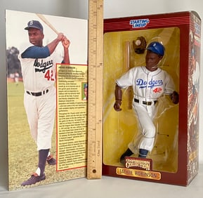 Rare 12 Inch JACKIE ROBINSON Cooperstown Collection Posable Figure