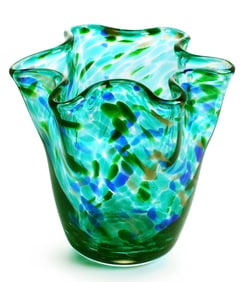 Beautiful MURANO Style Blown Art Glass Vase