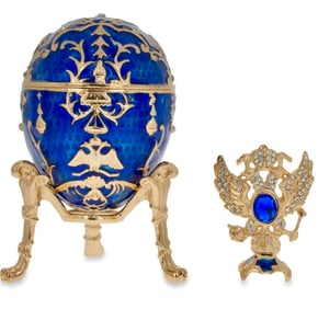 Stunning Royal Russian Imperial Faberge Enameled Egg
