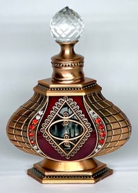 Stunning Moroccan Design Jeweled Perfume Bottle