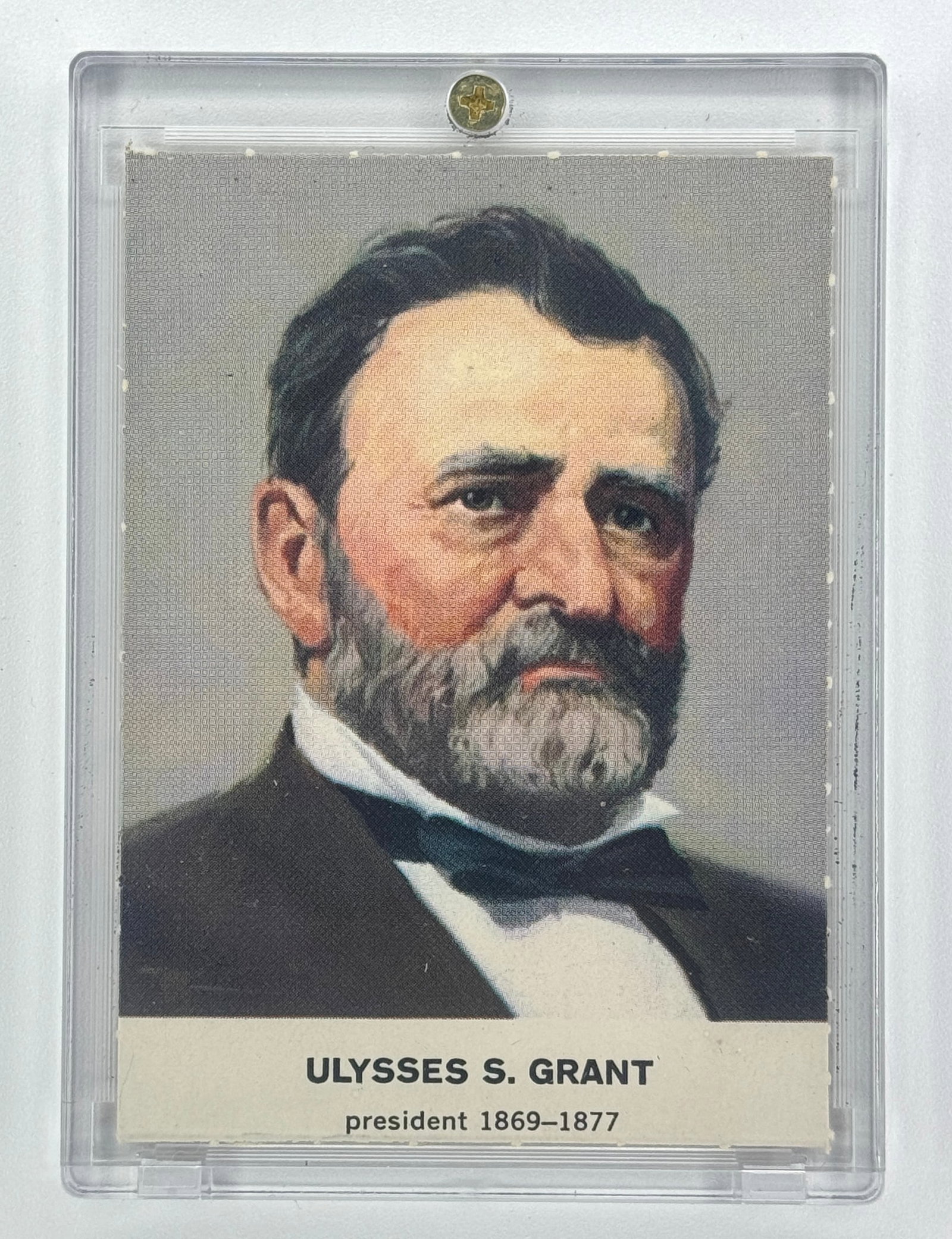 Original ULYSESS S. GRANT Rare Presidential Trading Card: Hard to Find – Comes Encased – Multiple Photos Posted