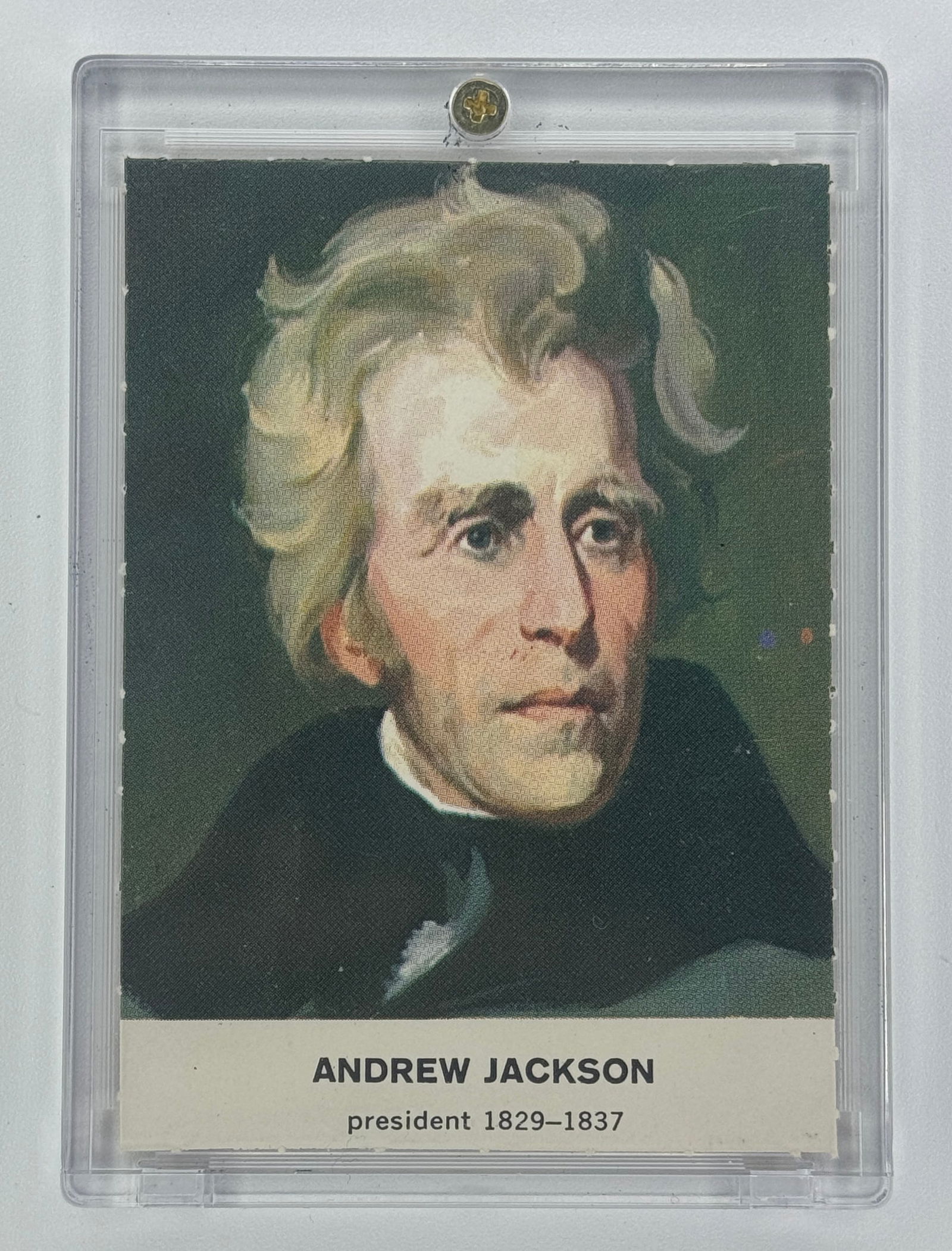 Original ANDREW JACKSON Rare Presidential Trading Card (1 of 2)