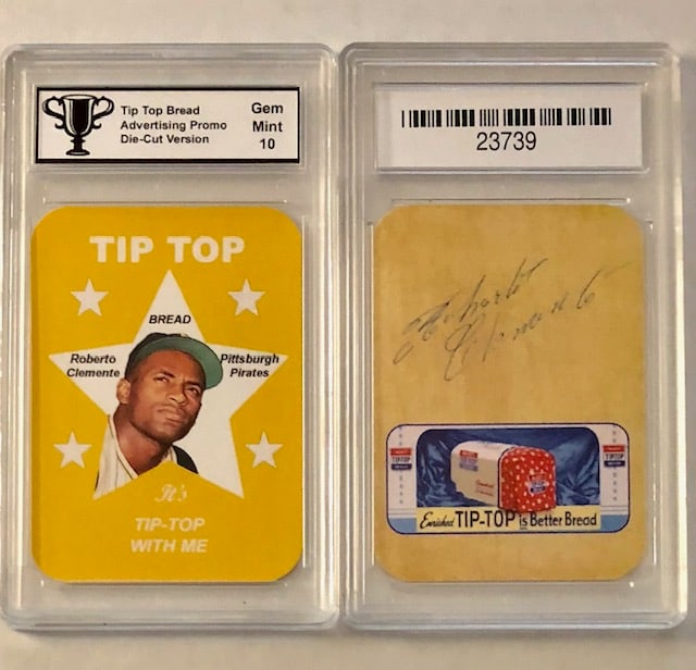 Gem 10 ROBERTO CLEMENTE Advertising Baseball Card (1 of 1)