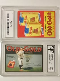 BABE RUTH Tobacco Advertising Baseball Card