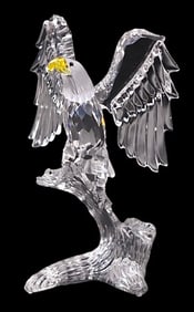$350 LTD Edition SWAROVSKI Crystal Bald Eagle Figurine in Original Box