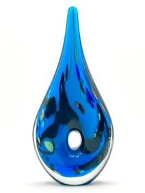 Stunning MURANO Art Glass Freeform Teardrop Sculpture