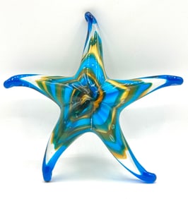 Beautiful MURANO Art Glass STARFISH with Great Colors