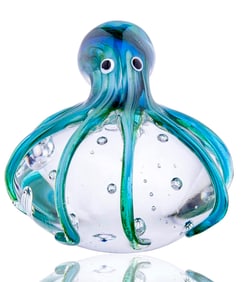 Awesome MURANO Blown Art Glass Octopus Paperweight