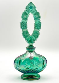 Stunning FENTON Iridescent Art Glass Perfume Bottle