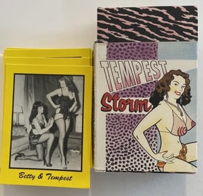 RARE Risque BETTY PAGE and Friends Pinup Girl Trading Cards Set