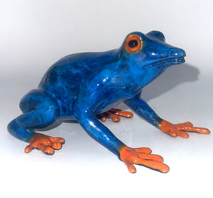 Signed MARIUS Numbered 3 of 100 Frogman Bronze Frog Figure