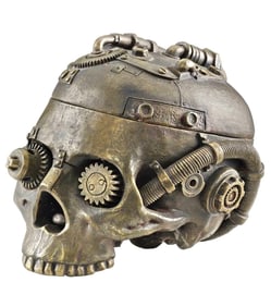 Awesome Steampunk Skull Storage Containment Vessel