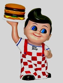 Licensed BIG BOY Restaurants Big Boy Figural Coin Bank