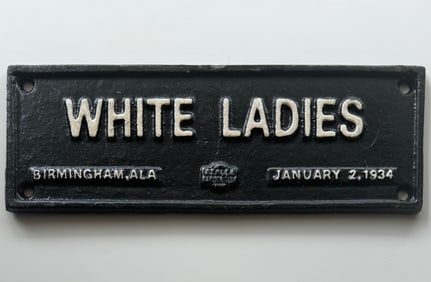 Dated 1934 Black Americana Cast Iron Segregation Sign