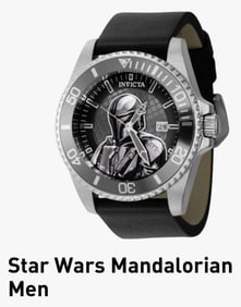 $895 LTD Edition of 1977 INVICTA Star Wars The MANDALORIAN Watch