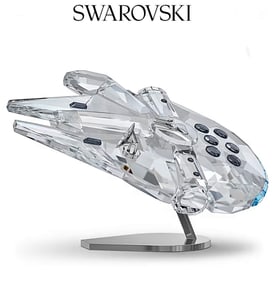 Star Wars SWAROVSKI Crystal MILLENIUM FALCON Figurine with Box