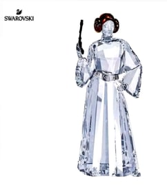 Star Wars SWAROVSKI Crystal PRINCESS LEIA Figurine with Box