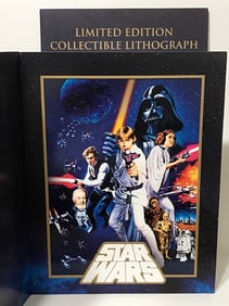Original STAR WARS Lithograph with Matted Presentation Folder
