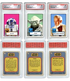 Lot of 3 Rare Topps STAR WARS 1952 Edition Trading Cards