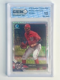 Gem Mint 10 JUAN SOTO Bowman Chrome Rookie Baseball Card