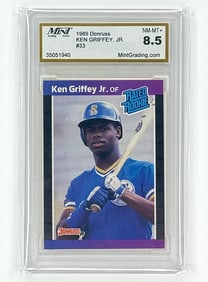 Graded NM-Mt KEN GRIFFEY Jr. 1989 Rookie Baseball Card