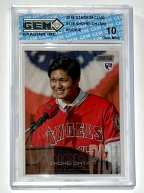 Gem 10 SHOHEI OHTANI Topps Stadium Club Rookie Baseball Card