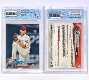 2018 Topps Gem Mint 10 SHOHEI OHTANI Rookie Baseball Card