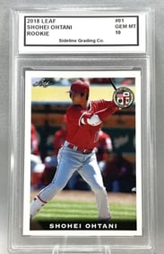 Gem Mint 10 SHOHEI OHTANI Rookie Baseball Card