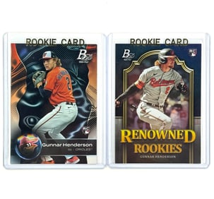 Lot of 2 GUNNAR HENDERSON Rookie Baseball Cards