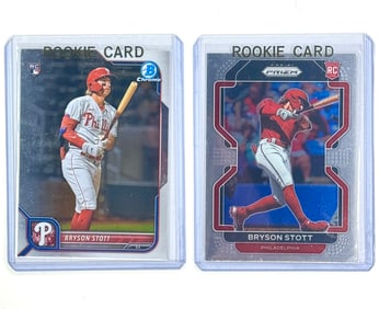 Lot of 2 BRYSON STOTT Rookie Baseball Cards