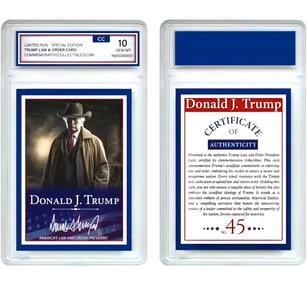 Gem 10 Donald Trump FAFO Law and Order Limited Edition Trading Card