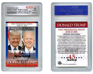 LTD Edition DONALD TRUMP JOE BIDEN 2024 Presidential Debate Card