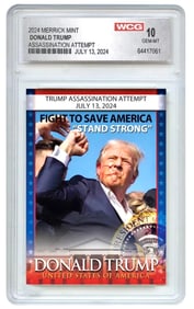 Ex Limited Edition DONALD TRUMP 2024 Assassination Attempt Card