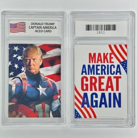 Gem 10 DONALD TRUMP Captain America Parody Card